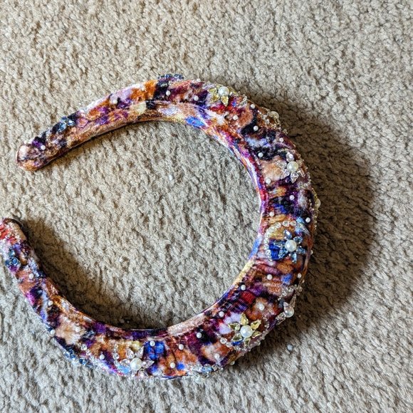 Imitation pearl padded headband deepa gurnani - Picture 5 of 5